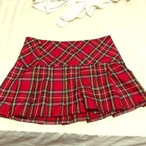 Royal bone plaid skirt